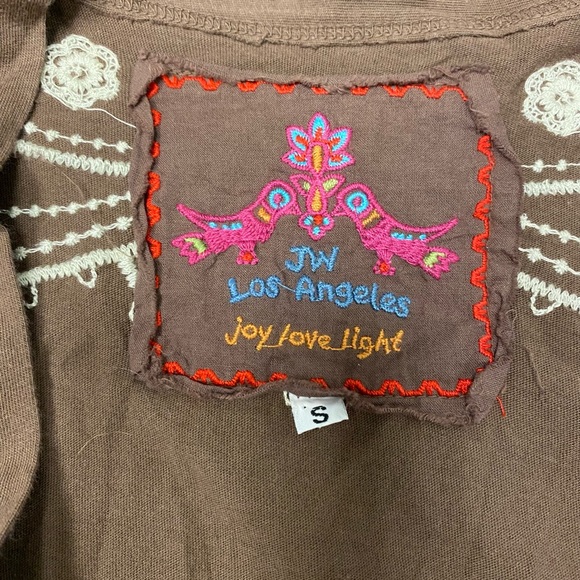 Johnny Was JWLA Embroidered Boho Waterfall Vest - Picture 3 of 8